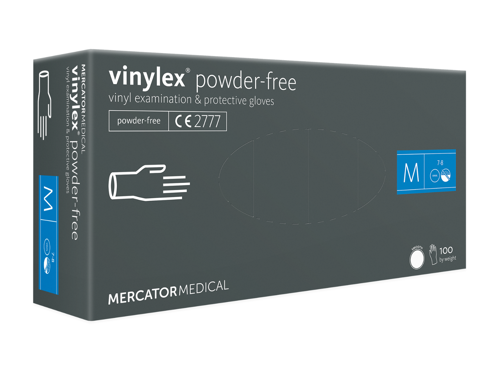 Rękawice Vinylex M Mercator Bezpudrowe A100